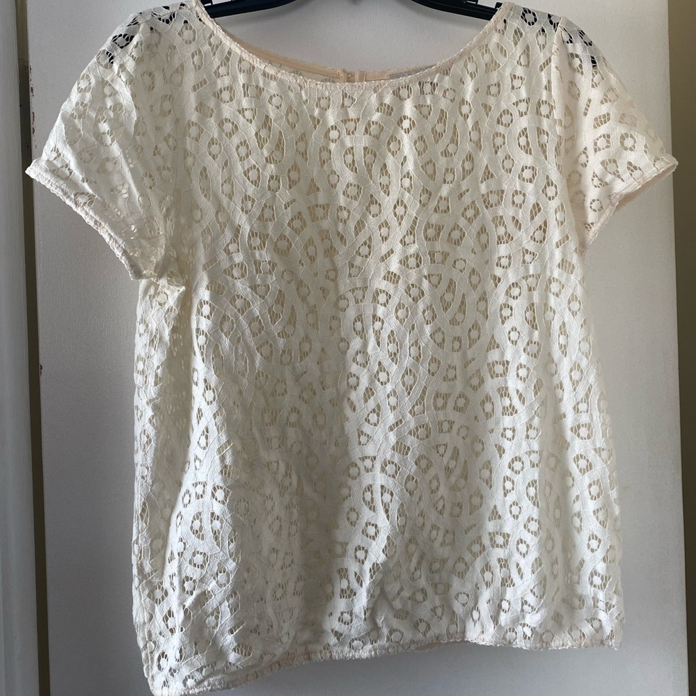 LOFT eyelet shirt size S